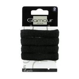 glamour-czarne-gumki-do-wlosow-grube-4-sztuki