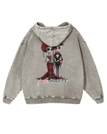 bluza-just-married-para-mloda-nowozency-gotycka-horror-szary-l