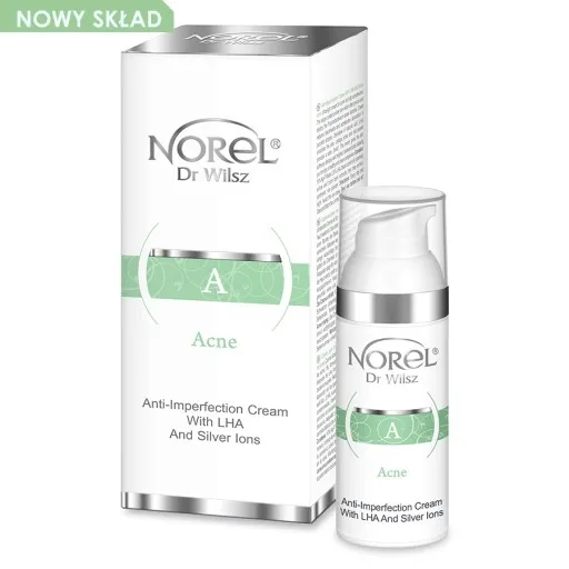 NOREL ACNE KREM NA NIEDOSKONAŁOŚCI Z LHA I JONAMI SREBRA 50ML DK134