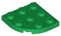 lego-30357-zielony-6062166-plytka-okragla-naroznik-3x3-1-szt-nowy