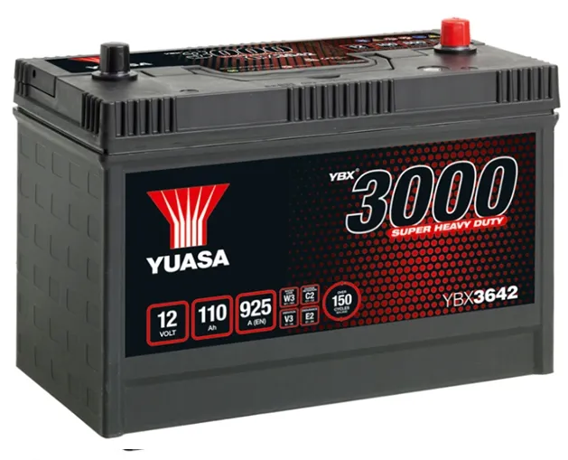 AKUMULATOR 12v YUASA YBX3642 110AH 925A P+ RADOM