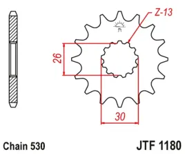 zebatka-przednia-jt-jtf1180-19rb-z-guma-triumph-daytona-955-sprint-stalowa
