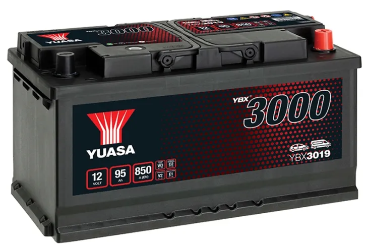 AKUMULATOR 12v YUASA YBX3019 95AH 850A P+ RADOM