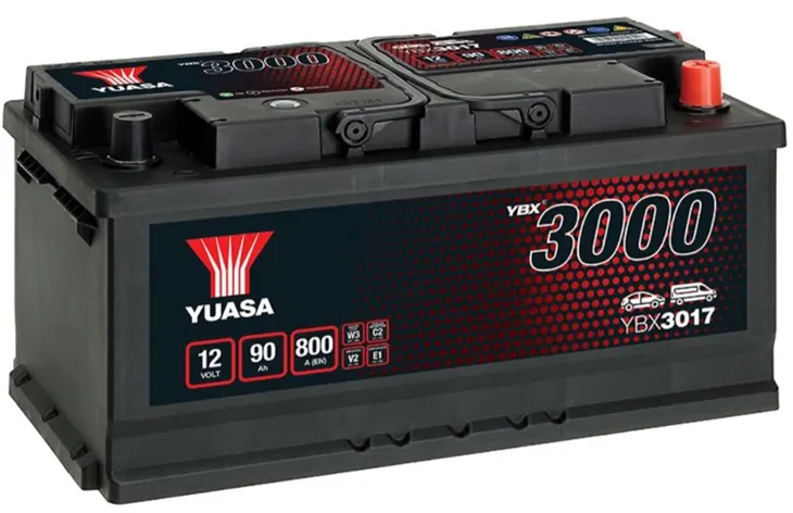AKUMULATOR 12v YUASA YBX3017 90AH 800A P+ RADOM