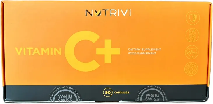 NUTRIVI vitamin C+ - witamina C standaryzowane naturalne ekstrakty 90 kaps.