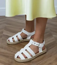 biale-sandaly-espadryle-zabudowane-kleona