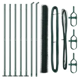 ogrodzenie-szesciokatne-vidaxl-zielone-15x10-m-stal-slupy-ogrodzeniowe-vi