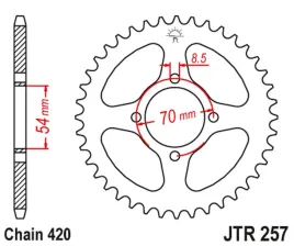 zebatka-tylna-jt-jtr257-36-honda-c-50-70-stalowa-wytrzymala-mocna