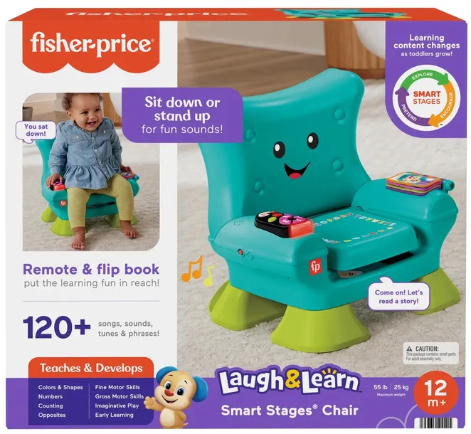 Fisher-Price Edukacyjny Fotel Malucha Zabawka interaktywna 12m+ HYR95