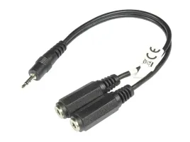 przejscie-jack-wtyk-2-5mm-2x-gniazdo-3-5mm-stereo-z-kablem