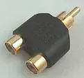 rozgaleznik-rca-wtyk-2x-gniazdo-zlocony-x5szt