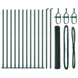 vidaxl-ogrodzenie-heksagonalne-zielone-0-8x25-m-stal-vidaxl-slupki-ogrodze
