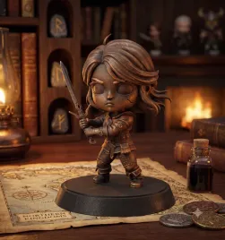 ciri-chibi-figurka-zywiczna-old-copper-wiedzmin