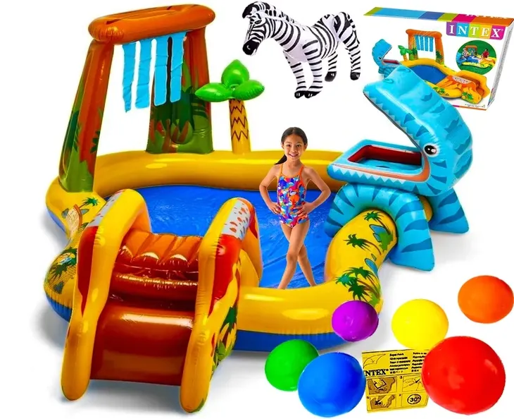 WODNY PLAC ZABAW BASEN dla DZIECI ZJEŻDŻALNIA FONTANNA + GRATIS XXL!