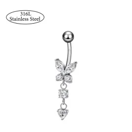 kolczyk-do-pepka-stal-chirurgiczna-316l-motyl-cyrkonie-srebrny-piercing