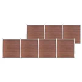 vidaxl-ogrodzenie-do-ogrodu-wpc-1218-x-186-cm-brazowe