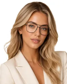 okulary-zerowki-damskie-meskie-pilotki-aviator-czarne-metalowe-oprawki