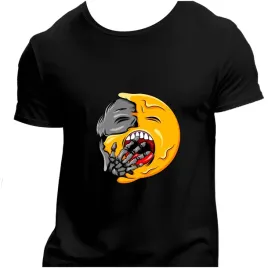 koszulka-meska-czarna-nadruk-czaszka-emotka-ziewanie-5xl