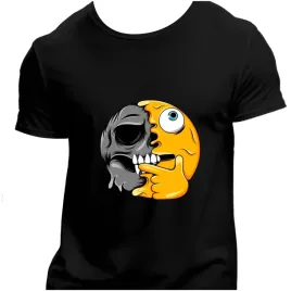 koszulka-meska-czarna-nadruk-czaszka-emotka-rozmyslanie-3xl