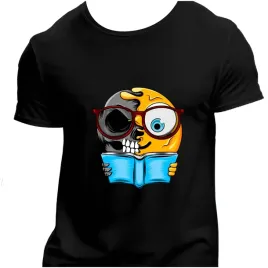 koszulka-meska-czarna-nadruk-czaszka-emotka-nerd-4xl
