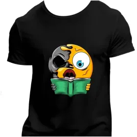 koszulka-meska-czarna-nadruk-czaszka-emotka-czytania-3xl