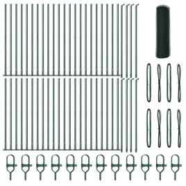 zielone-ogrodzenie-hexagonalne-vidaxl-0-8x100-m-stal-slupki-ogrodzeniowe-v
