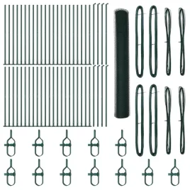 ogrodzenie-heksagonalne-vidaxl-zielone-1-2x100-m-stal-slupki-ogrodzeniowe