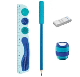 zestaw-5-elementow-olowek-nakladka-linijka-temperowka-gumka-maped