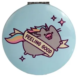 lusterko-skladane-kot-pusheen-pusheenicorn-blekitne