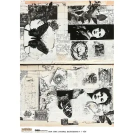 papier-ryzowy-a4-scraplove-bandw-junk-journal-background-4-kobiety-retro-mo