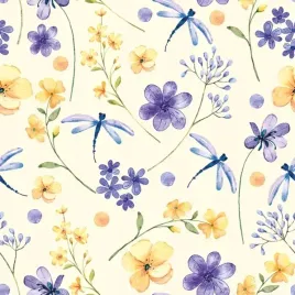 serwetki-daisy-pol-mak-33x33-floral-wallpaper-with-dragonflies