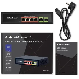 switch-niezarzadzalny-qoltec-przelacznik-sieciowy-fast-ethernet-4x-rj45-poe
