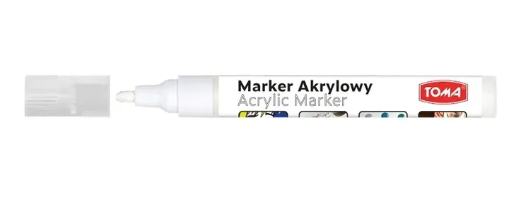 MARKER AKRYLOWY TO-402 BIAŁY TOMA