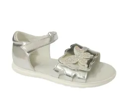 sandalki-sandaly-r27-dziewczece-srebrne-z-pieta-na-rzepy