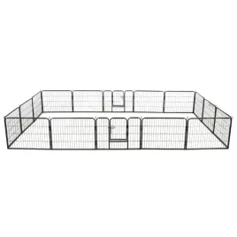 kojec-dla-psow-16-paneli-stalowy-60-x-80-cm-czarny