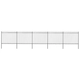 vidaxl-ogrodzenie-z-pretow-z-grotami-stalowe-85-x-15-m-czarne