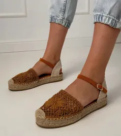brazowe-sandaly-espadryle-azurowe-santos