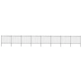 vidaxl-ogrodzenie-z-pretow-z-grotami-stalowe-136-x-15-m-czarne