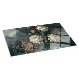 podkladka-szklana-pod-piec-z-nadrukiem-kwiatowy-wzor-z-motylami-140x70-cm