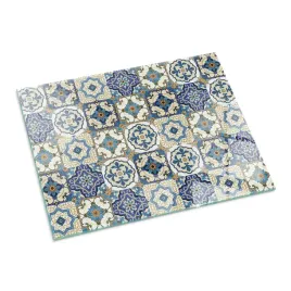 szklana-podkladka-pod-kominek-z-nadrukiem-wzor-mozaiki-z-kwiatami-80x60-cm