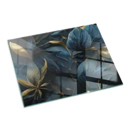 szklana-hartowana-podkladka-ze-wzorem-eleganckie-liscie-w-fakturze-80x60-cm