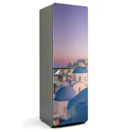 folia-dekoracyjna-samoprzylepna-na-lodowke-bez-pecherzy-santorini-krajobraz