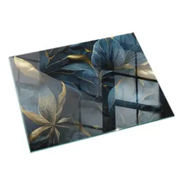 ochronna-szklana-podkladka-pod-piecyk-eleganckie-liscie-w-fakturze-60x40-cm