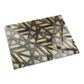 szklana-hartowana-oslona-pod-kominek-z-grafika-geometria-z-drewnem-60x40-cm