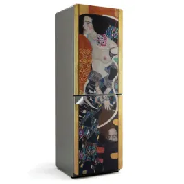 okleina-tapeta-z-motywem-na-front-lodowki-kobieca-postac-gustav-klimt