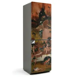 naklejka-samoprzylepna-na-lodowke-latwe-czyszczenie-hieronim-bosch-pieklo
