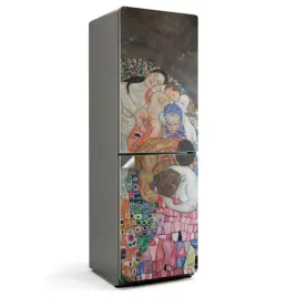 fototapeta-okleina-samoprzylepna-na-lodowke-smierc-i-zycie-gustav-klimt