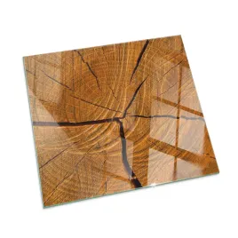 podkladka-szklana-pod-kominek-z-grafika-sloje-drewna-w-przekroju-50x50-cm
