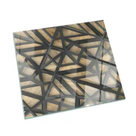 szklana-oslona-pod-piec-stylowy-nadruk-ozdobny-geometria-z-drewnem-50x50-cm