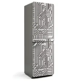 designerska-samoprzylepna-naklejka-na-lodowke-wzor-obwodow-elektronicznych